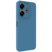 Premium Magnetic švelnaus prisilietimo silikoninis dėklas, skirtas Xiaomi Redmi 13 4G, tamsiai mėlynas