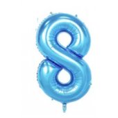 Folio balloon 100cm Number 8 Glossy Blue
