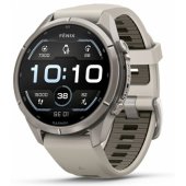 _8501540 Garmin fenix 9 Pro 43mm titanas, rūko pilka/ smiltainis, silikonas