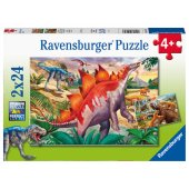 _6821028 Ravensburger dėlionė 2x24 vnt. Dinozaurai