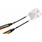 Camera strap flat Rainbow black