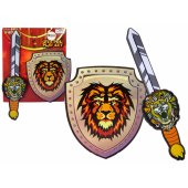 Knights Sword Shield Kit putplasčio EVA liūtas