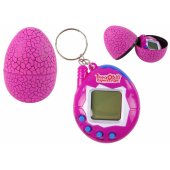 Tamagotchi kiaušinio formos elektroninis augintinio žaidimas, rožinis