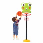 Adjustable Basketball Basket Frog Green 110cm