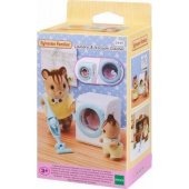 Epoch Sylvanian Families figure - Washing machine and vacuum cleaner (