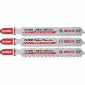 Bosch Expert Carbide Jigsaw Blade T 108 BHM ®Carbon Fiber Clean® (3 pi