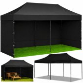 Express Garden Tent Catering Pavilion Black 3x6 M
