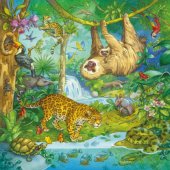 _6821056 Ravensburger dėlionė 3x49 vnt. Džiunglių linksmybės