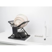 SinkSide Foldable Dish Drying Rack Small Dark Grey