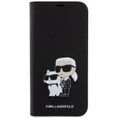 KLBKP15LSANKCPK PU Karl ir Choupette NFT knyginio tipo dėklas iPhone 15 Pro