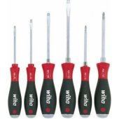 Wiha SoftFinish plokščiųjų ir Phillips atsuktuvų rinkinys, 6 dalių, su kotu s