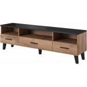 LOTTA 180x40x53 Wotan Oak + Matt Black