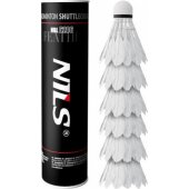 Nils Extreme NBL6206 plunksniniai badmintono kamuoliukai, 6 vnt. NILS