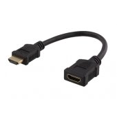 Flexible HDMI adapter 4K 30Hz 0,2m black