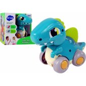 Mėlyna dinozauro figūrėlė ant ratukų