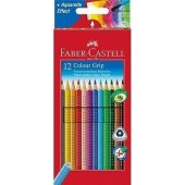 Faber-Castell GRIP spalvoti pieštukai, 12 spalvų, 2001 KPL