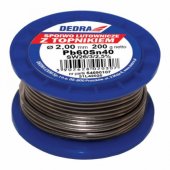 Dedra Lut z topnikiem Pb60Sn40 2mm 200g na szpuli - 31L42020