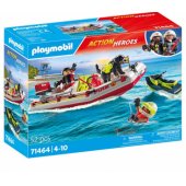 Action Heroes Fire Boat with Water Scooter - 71464