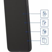 Matinis dėklas Motorola Moto G34 5G, juodas