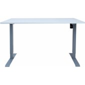 Desk ERGO with 1 motor 140x80cm, greyish white