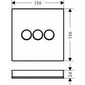 ShowerSelect Glass Valve 3 functions Glass White/ Chrome