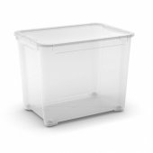 Basket T Box Clear 70L 39x56x43cm