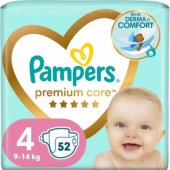 Premium Care Nappies, Size 4(Maxi), 9–14 Kg, 52 pcs
