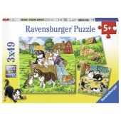 Dėlionė 3x49 Cats & Dogs
