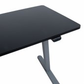Desk ERGO LIGHT with 1 motor 120x60cm, silver grey/ black