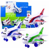 Battery Operated Passenger Plane Lights Sounds Drive Mix