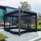 Mosquito Net MIRADOR 3x4m Black 4pcs