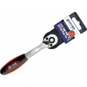 " Dedra Ratchet 1/ 4"""", 72T, CRV 6140, bent two-mater.handle"