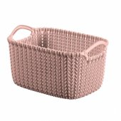 Basket Knit Pink 3L 25x18x14cm
