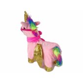 Mascot Interactive Horse Pink Golden Wings Music