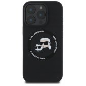 „Liquid Silicone K&CH Heads MagSafe iPhone 16 Pro Max“, juodas