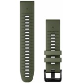 22mm QuickFit Silicone Strap Moss/ Graphite