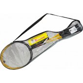 Enero badmintono rinkinys dėkle 102 juodas ir geltonas