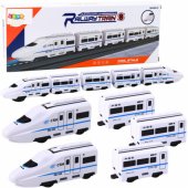 Train Interactive Train Cars Sounds Lights White 62cm