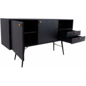 LUXEMBOURG 150x40xH80cm Black