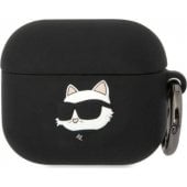 3D Logo NFT Choupette Head Silicone Case for Airpods 3 Black