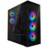 Arctic Xtender (Black) mirrow black window with GPU vertical