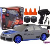 Remote Controlled Sports Car R/ C 1:24 Gray Replaceable Wheels