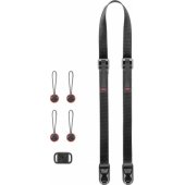 Leash fotoaparato dirželis Juodas
