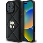 "Quilted Stack Logo Case iPhone 16 Pro" Black