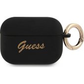Silicone Vintage Script Cover for Apple AirPods Pro Black