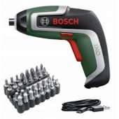 Bosch Powertools cordless screwdriver IXO 7 bit set 3.6 volts (green/ b