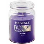 Candle lavander 14x10x10cm