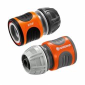 GARDENA žarnos jungčių rinkinys 13mm (1/ 2), 15mm (5/ 8), (pilka/ oranžinė)