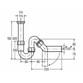 PVC trap 11/ 2"x50