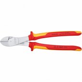KNIPEX heavy-duty diagonal cutters 74 06 250 VDE, cutting pliers (red/